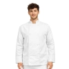 Bluza kucharska biała długi rękaw napy roz.L – bluza kucharska – odzież gastronomiczna